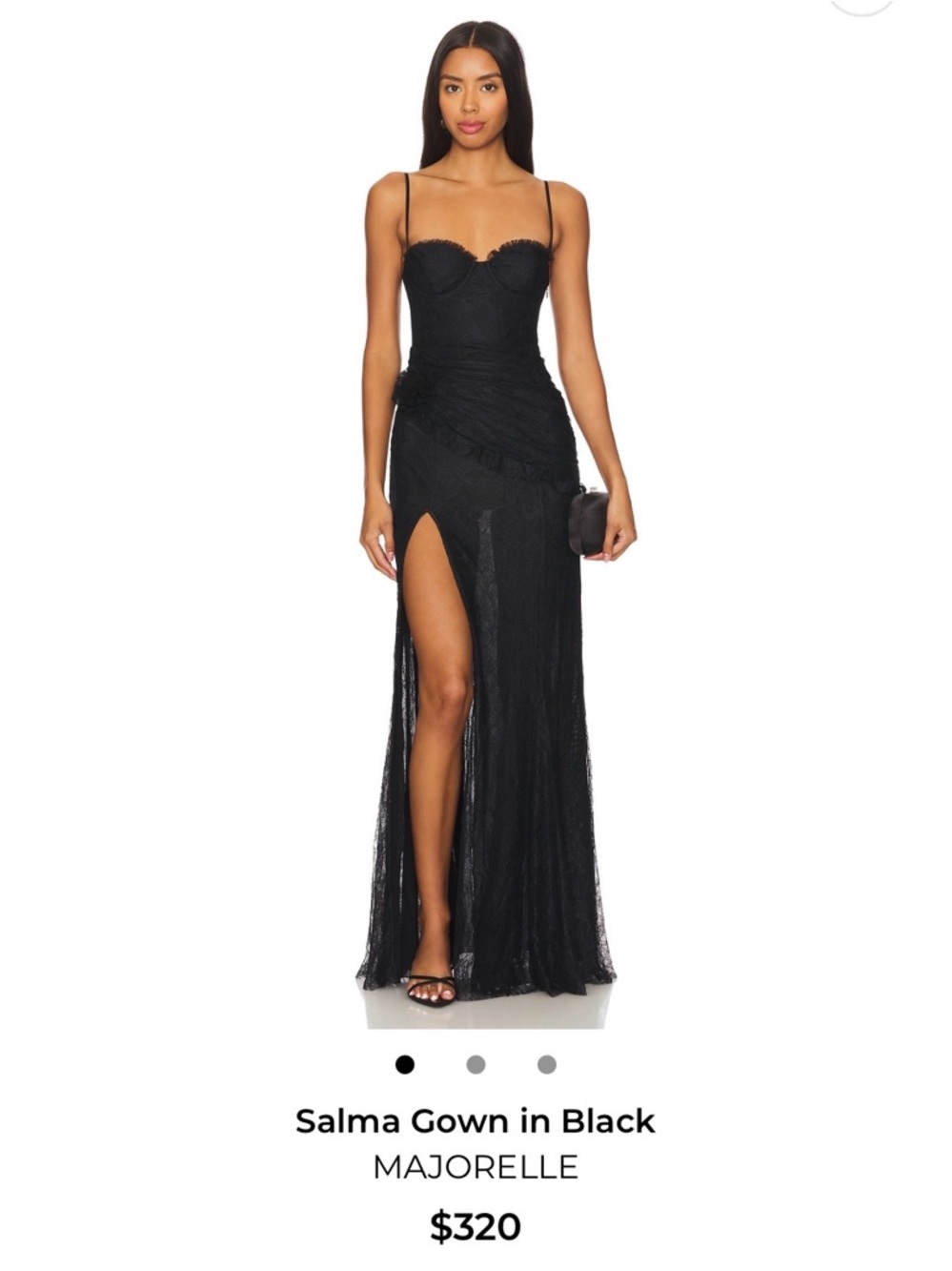 MAJORELLE Salma Gown with Thigh Slit
